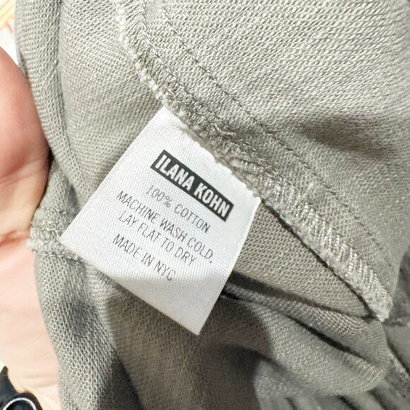 ILANA KOHN Shino Overall Peat Gray Wide Leg Short Sleeve Oversized Pockets Lg - Picture 6 of 6